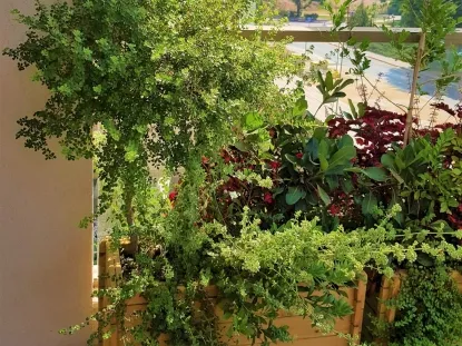 אדנית עץ צמחייה להסתרה